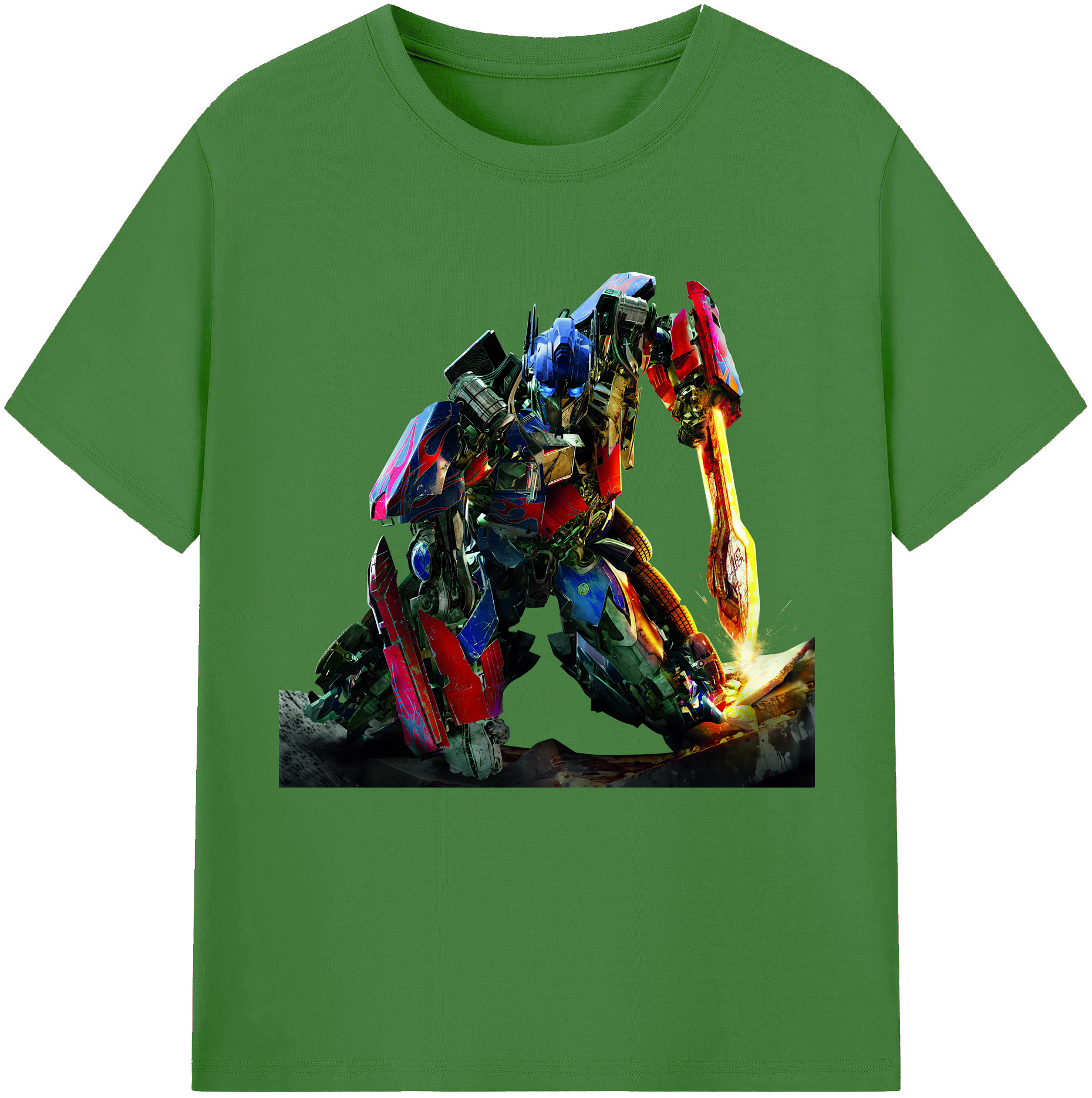 （画像用） Transformers トランスフォーマー レディースカジュアルプリントTシャツ（綿100％）